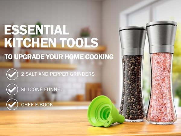 salt and pepper grinder set