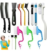 14Pcs Small Crevice Cleaning Brush Set, Groove Gap Cleaning Tool for Cleaning Kitchen,Bathroom, C...