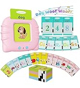 Aullsaty Toddler Toys Talking Flash Cards for 1 2 3 4 5 6 Year Old Boys and Girls, Autism Sensory...