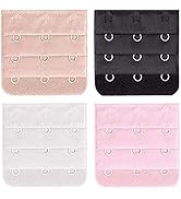 BEADNOVA Bra Extender 3 Hook Bra Back Clips Bra Strap Extender Bra Clasp (4pcs)