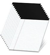 Note Pads 8.5 x 11.75 Writing Pads, 10 Pack, Double-Side Printed Lined Paper Pads Narrow Ruled Wh...