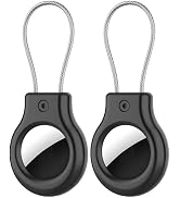 Upgrade ALL Metal Secure Holder for Moto Tag/Tag 2 with Wire Keychain Cable | 2 Pack,for Luggage,...