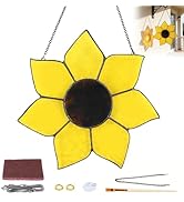 Unfinished Flower Pre Cut Stained Glass Kit Handcrafted Stained Glass DIY Craft with Solder Wire ...