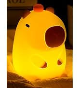 Amaredom Capybara Night Light, Cute Capybara Lamp, Silicone Dimmable Nursery Nightlight, Recharge...