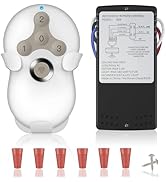 Universal Ceiling Fan Remote Control Kit for Hunter, Harbor Breeze, Hampton Bay, 3-Speed Control ...