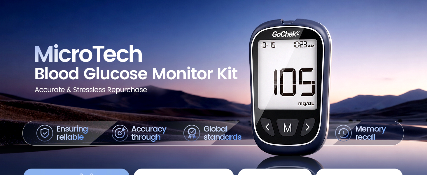 no coding blood glucose monitor kit with 500 memories,wider HCT