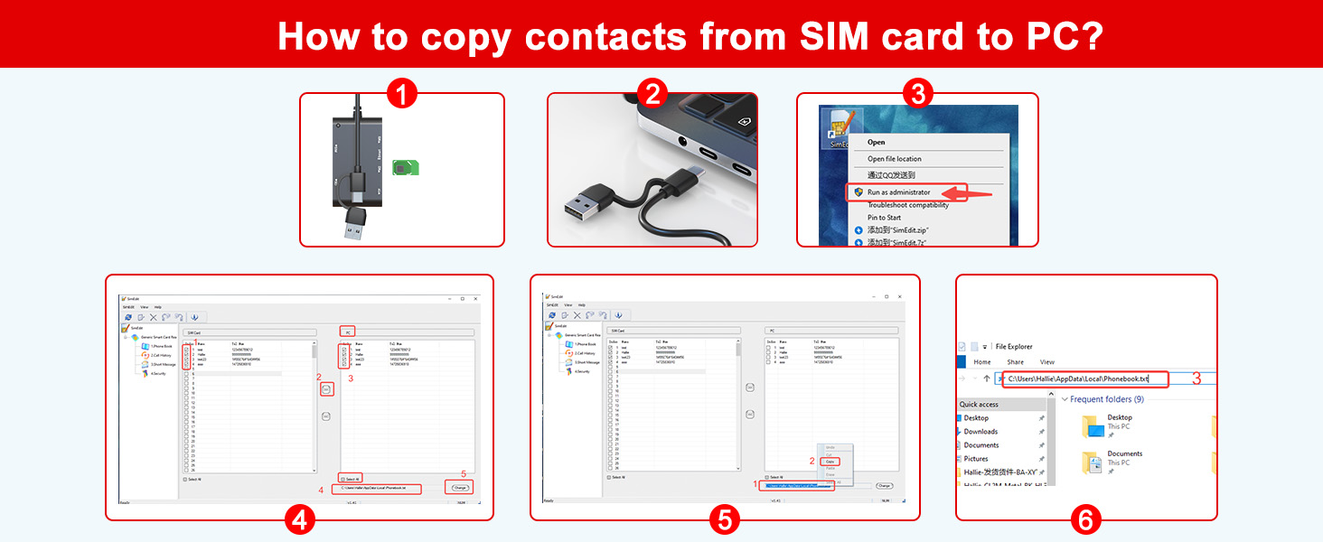 5g sim card adapter for laptop reader