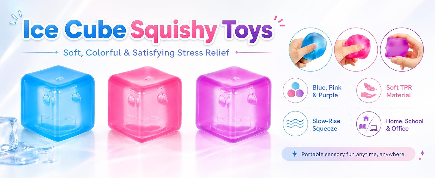 stress cube squishy ice cube squishy stress ball squeeze cube