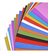 BigOtters Glitter Cardstock Paper, 20 Sheets Sparkly Paper Premium Craft Cardstock for Thanksgivi...