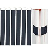 YiwerDer 6Pcs 24" x 2" Nylon Heavy Duty Reusable Hook and Loop Cinch Straps, Adjustable Fastening...