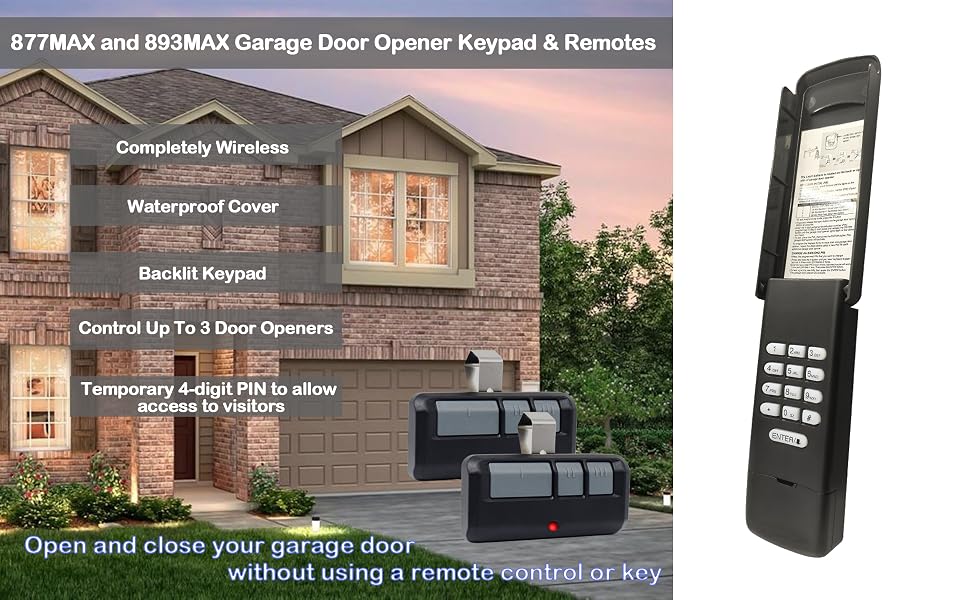 Garage Door Opener Keypad for liftmaster Chamberlain Craftsman