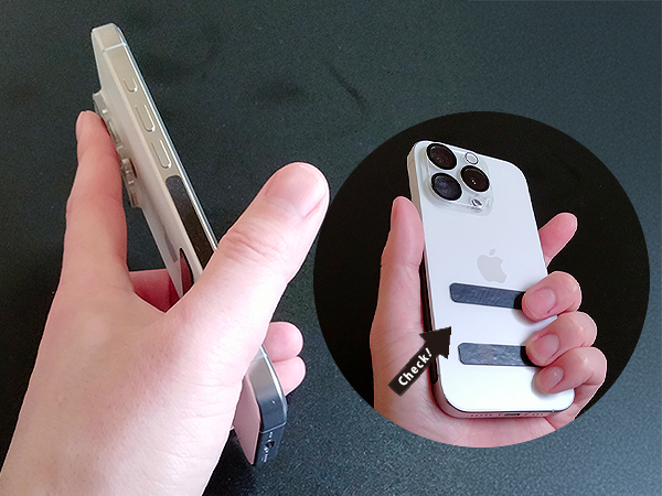 Prevents smartphones from falling, slipping, and providing grip