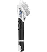 Soap Dispensing Dish Brush, Dish Scrub Brush with Soap Dispenser, Dish Soap Brush for Dishes, Pan...