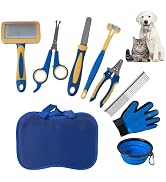 Dog Brush Shedding Kit Grooming - Dog Grooming Kit Dog Brush for Shedding Long Short Haired Dogs,...