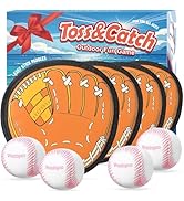 Wedopro Toss and Catch Ball Game, Kids Toddler Baseball Glove & Catch Ball Toys, Kids Outdoor Gam...