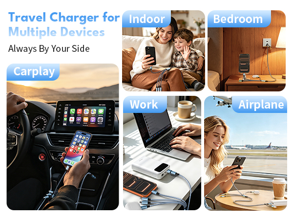 Travel Charger for Multiple Devices