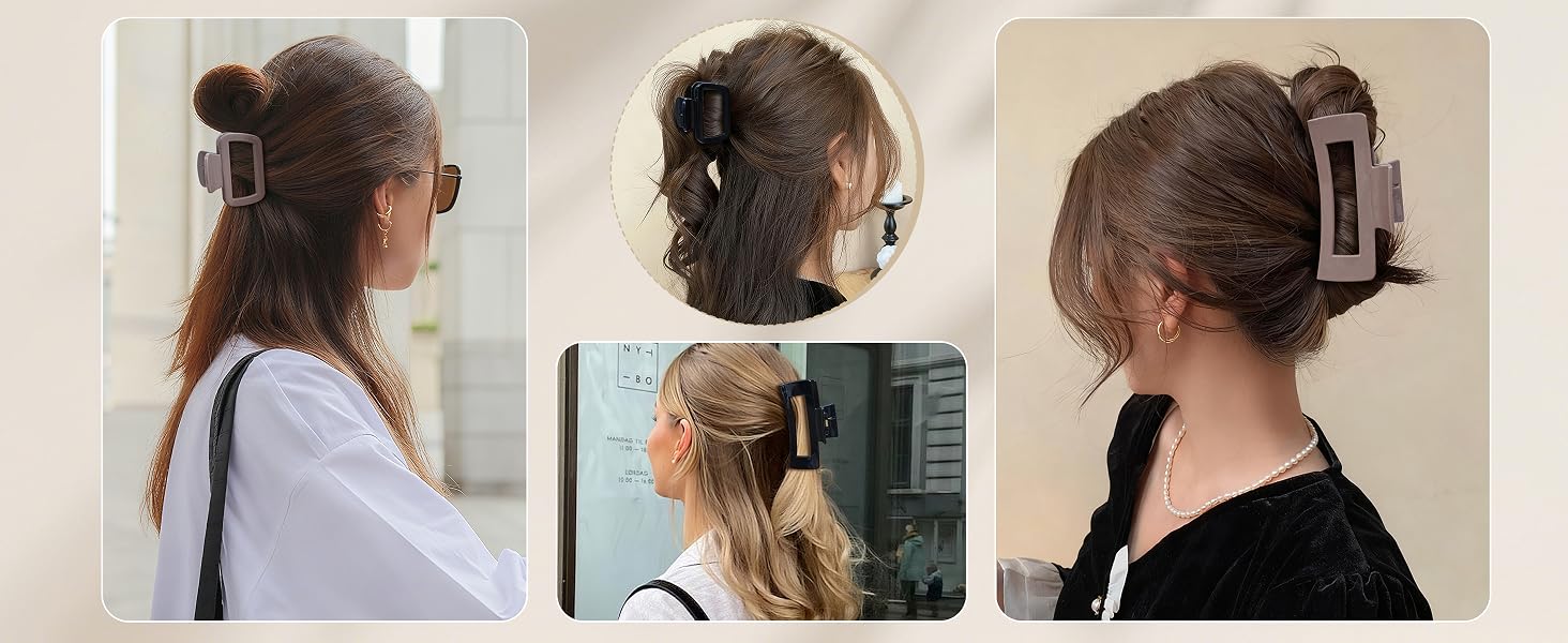 Flexible hair clips