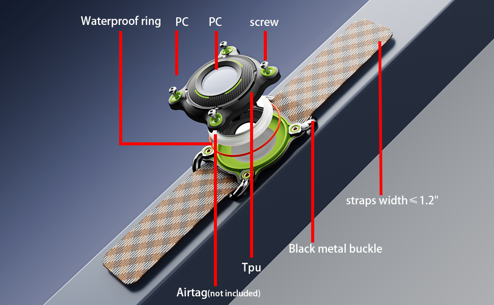 Dog Collar Airtag Holder Suitable for Most Airtag Dog Collars