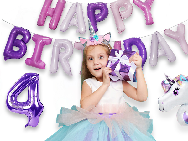 Happy Birthday Banner Balloons