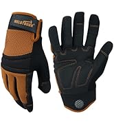 MELOTOUGH Work Gloves for Men Women,Mens Mechanic Work Glove for Garden,Yard,Warehouse,Touch Scre...