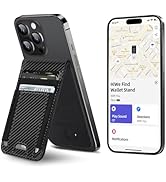 HiWe for MagSafe Wallet with Find My, Strongest Magnetic Wallet for iPhone 16/15/14/13/12 Series,...