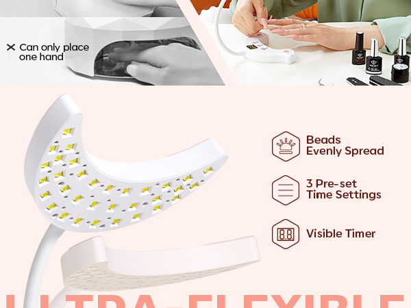 Gooseneck Nail Lamp