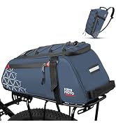 KEMIMOTO Rear Bike Rack Bag - 8L PVC Water Resistant Ebike Bags for Bicycle Rear Rack, Bicycle Tr...