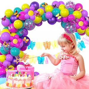 pink blue purple balloons