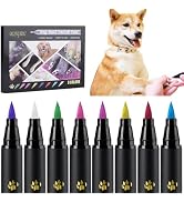 OLINGYOU Dog Nail Polish, Dog Nail Polish Pens Quick Dry-8 Colors, Pet Nail Polish Set for Dogs, ...