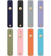 Quaelystic 8 Pack Phone Grip Holder, Ultra-Slim Adhesive Cell Phone Grip Strap Telescopic Finger ...