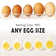 Nobleegg Timer Pro2 works with any egg size