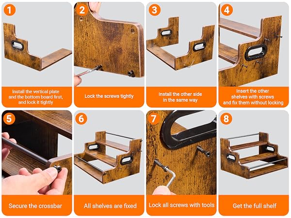 Product assembly steps