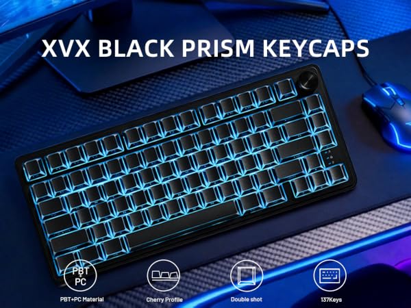 black keycaps