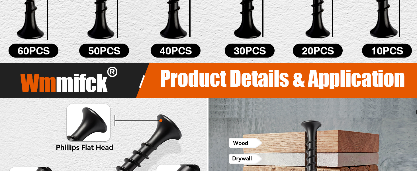 Pro-Grade 210 Pcs Wood Screws Assortment Kit