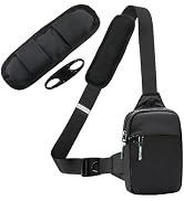 Vpoofree Mini Sling Bag for Men Crossbody,Small Chest Bag Casual Trendy Waterproof Lightweight Ph...