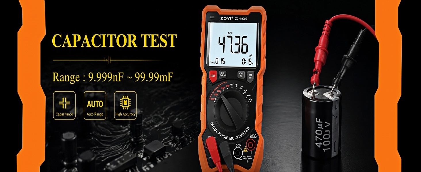 2 in 1 Megohmmeter Multimeter Ohm Meter