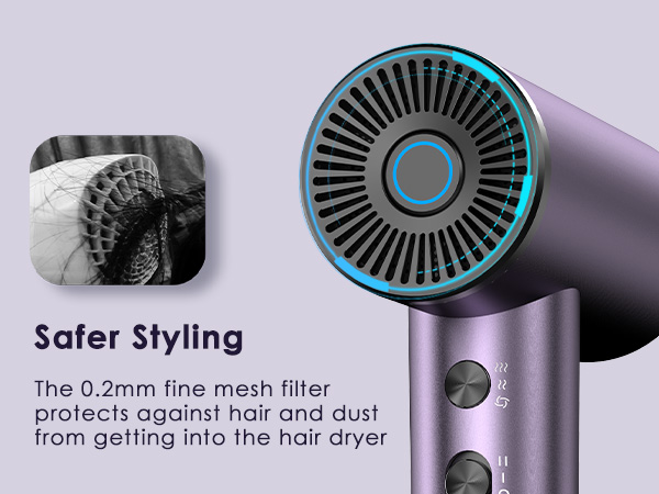 negative ionic hair dryer high speed blow dryer travel size hairdryer for women gift