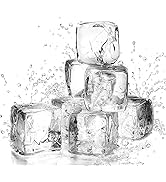 PMLAND Acrylic Ice Cubes Square Shape 2 Lbs Bag, for Photography Props Kitchen Table Decoration D...