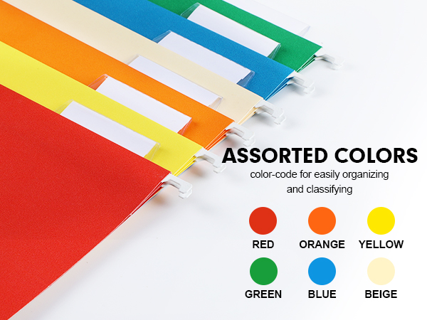 assorted colors