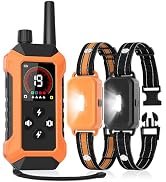 2 Dog Training Collar with Remote Control(5–150Lbs), 4400FT Waterproof Shock Collar for Dogs 2 Pa...