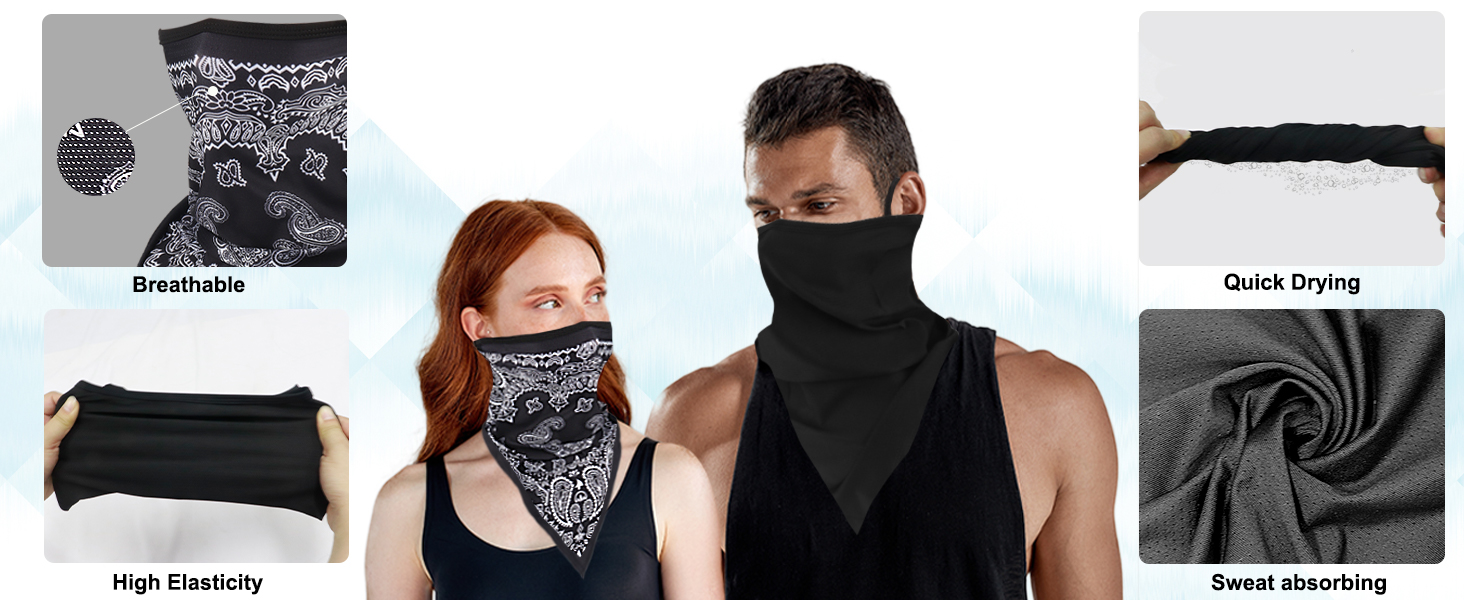 ski mask for women ice silk bandana mask cool stuff for men face shield mask neck gaiter balaclava