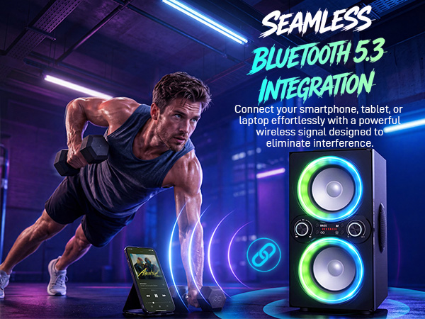 party bluetooth speaker, wireless speaker, wireless bluetooth speaker