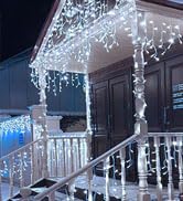 falling icicle lights