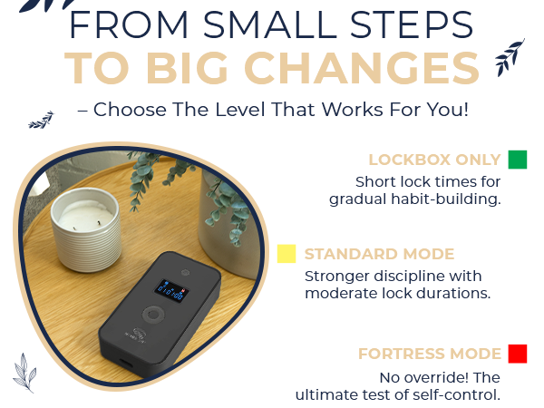 Screen time lock box with secure locking system promotes social media detox and mindful phone usage