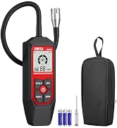 BINTA Natural Gas Detector with 18.5-Inch Gooseneck, Portable Gas Leak Detector with Audible & Vi...
