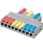 GKEEMARS 8Pcs Lever Wire Connectors, Quick Wire Splice Conductors Cable Clamp Terminal Blocks (3 ...