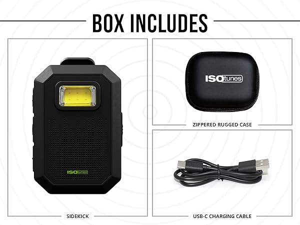 ISOtunes SIDEKICK Box Includes