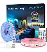 ViLSOM LED Strip Lights, 20ft USB LED Light Strip Kit with Remote Control, RGB 5050 Color Changin...