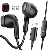 USB C Headphone HiFi Stereo Ear Buds for Samsung S26 Ultra S25 FE A17 A16 Z | In-Ear Noise Isolat...