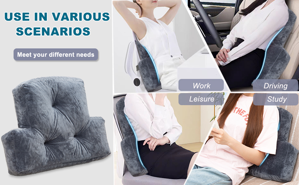 Back cushion can be used on office chair, car, game chair, recliner or any where needed.